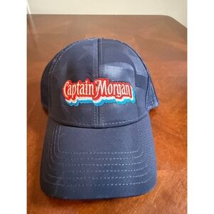 Vintage Captain Morgan trucker hat Adjustable Strap Hat Embroidered Logo y2k